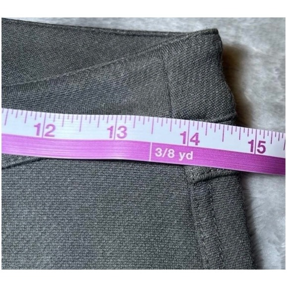 Athleta Womens Size 4P Moto Skinny Pants Petites Grey Zipper Pocket Stretch - Picture 8 of 16